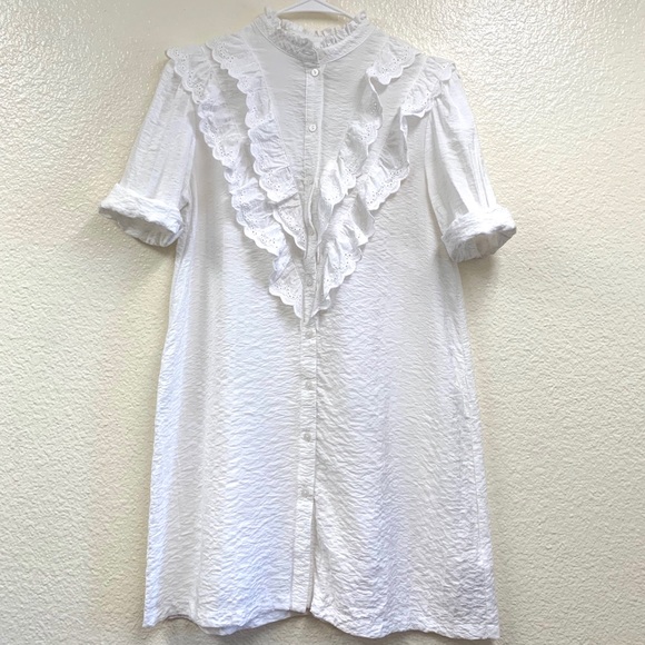 Topshop Ruffle Bid Tunic - Picture 6 of 7